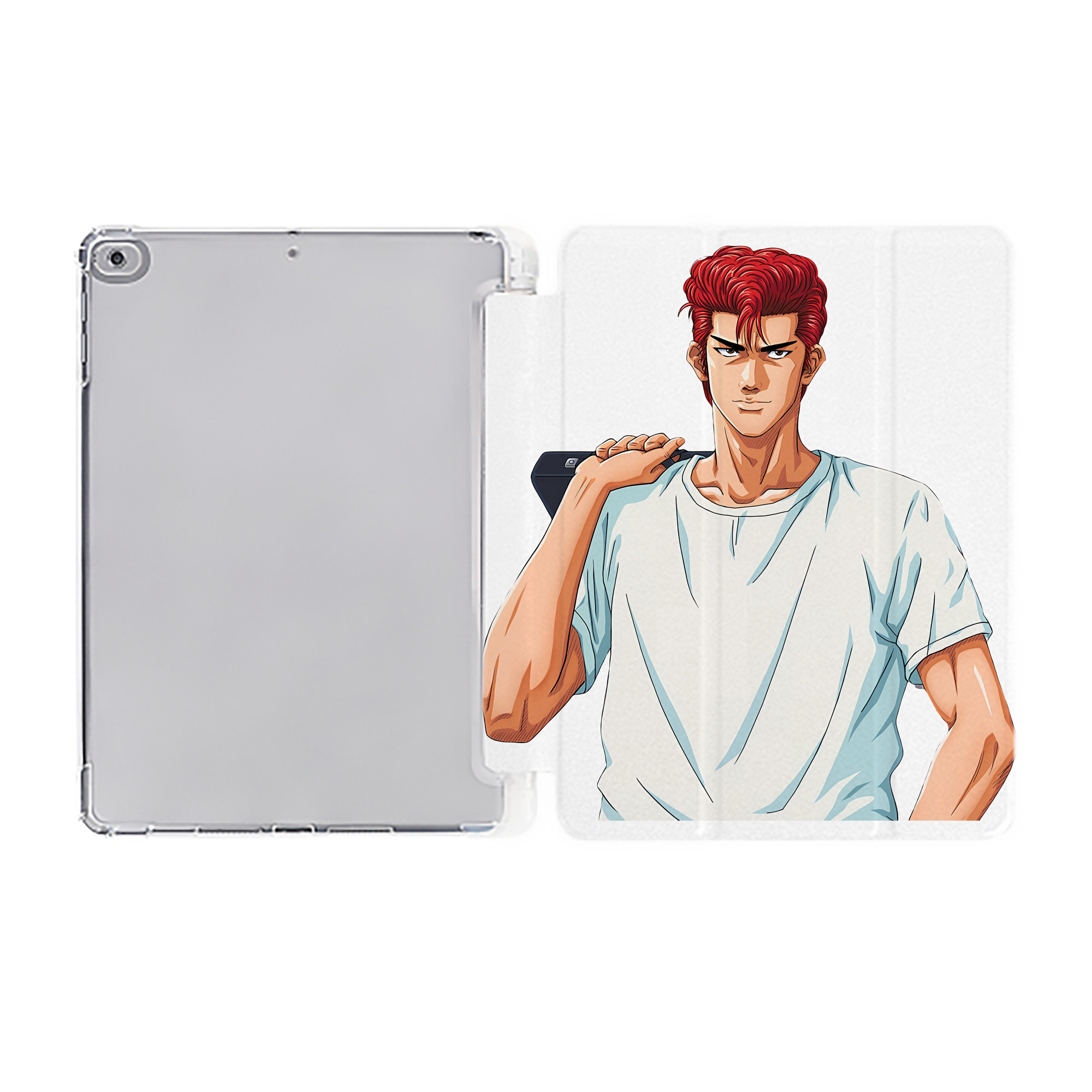 （画像用） SLAM DUNK／スラムダンク IPad ケース ペン収納付き 三つ折りスタンド PUレザー×シリコン 対応機種9.5/10.5/10.9インチ